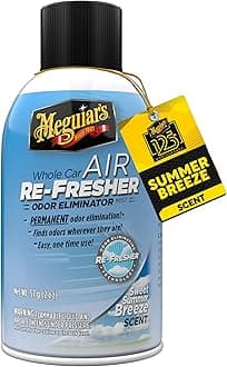 Meguiar’s G16602 Whole Air Re-Fresher Odour Eliminator Mist, Sweet Summer Breeze Scent, 1 Pack