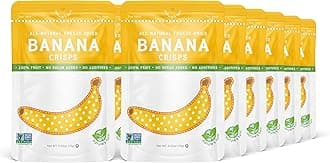 Nature's Turn Freeze-Dried Fruit Snacks - Banana Crisps - Perfect For School Lunches or an On-The-Go Snack - No Sugar Added, Non GMO, Gluten Free, Nothing Artificial (0.53oz) 12-Pack
