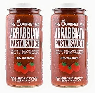 Arrabbiata Pasta Sauce 390G|100% Natural,No Preservatives,No Artificial Colors,No Artificial Flavouring|Vegan|Gluten Free|Made With Fresh Vine-Ripened Roma & Cherry Tomatoes|Pack of 2