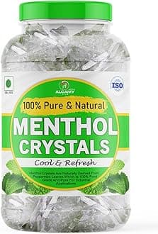 AAAL 100% Pure Menthol Crystals Food Grade And Edible/Freshness Sealed Pack (JAR, 250 Grams)