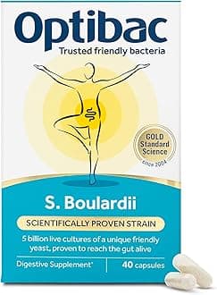 Probiotics Saccharomyces Boulardii - Vegan Digestive Probiotic Supplement with 5 Billion Live Cultures - Most Trusted & Recommended Brand - 40 Capsules