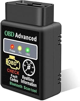 Friencity Car Bluetooth OBD II 2 OBD2 Adapter, Vehicle Engine Code Reader for Car Diagnostic Scan Tool Light Engine Check, Only for Android and Windows
