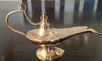 Aladdin The Genie Oil lamps - Brass Genie Aladdin Lamp 5"