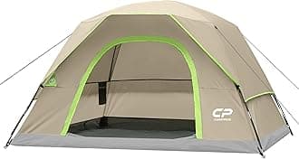 CAMPROS Tent 4/6 Person Camping Tents, Waterproof Windproof Family Dome Tent with Rainfly, Large Mesh Windows, Wider Door, Easy Setup, Portable with Carry Bag
