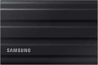 T7 Shield 2TB USB 3.2 Gen 2 (10Gbps), IP65 Rated, Speeds Upto 1050 MB/s, External Solid State Drive (Portable SSD) Black (MU-PE2T0S)