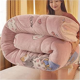 RRNAR Down Duvet, Cashmere Quilt, Quilt/quilts, Comforter, Winter Quilt Thicken Lamb Cashmere Duvet for All Seasons, Soft and Durable Heavy Quilts, Machine Washable,M,200x230cm(4kg) [Energy Class A]