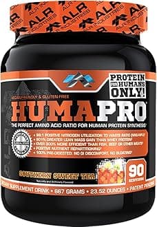 Humapro, Protein Matrix Blend, Formulated for Humans, Amino Acids, Lean Muscle, Vegan Friendly, 667 Grams (Southern Sweet Tea)