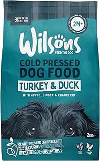 Wilsons - Cold Pressed Dog Food - Complete Dry Meal with Natural, Hypoallergenic Grain Free Ingredients - Introduce Gradually for Best Results - Suitable for Adult Dogs and Puppies 2 Months+ (2kg)
