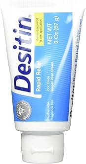 Desitin Rapid Relief Creamy Zinc Oxide Diaper Rash Cream (Pack of 2)