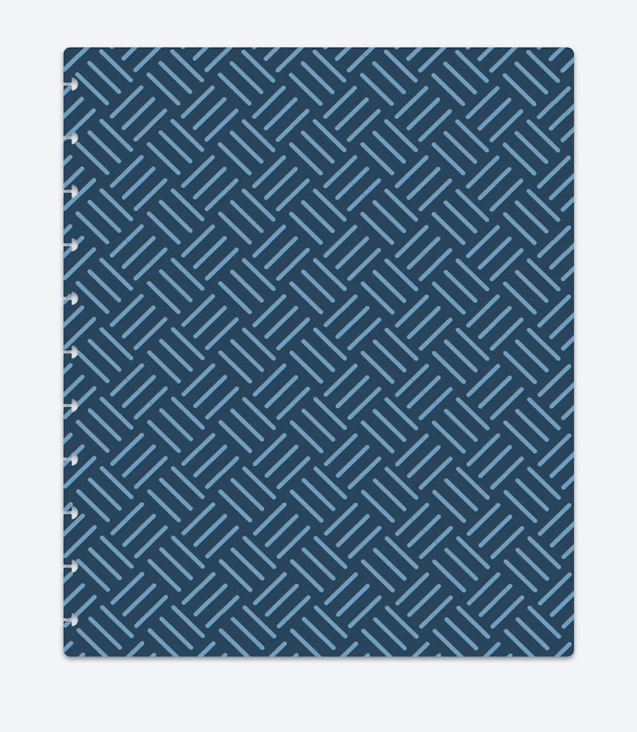 TUL Custom Note-Taking System Discbound Notebook Covers, Letter Size 8.5 x 11, Pack of 2 Covers (Blue/Gray Weave)