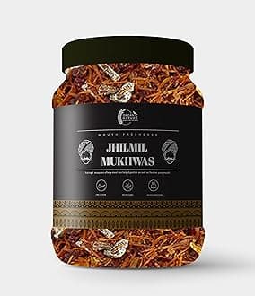 Organic Nature Home Made Jhilmil Supari Jhilmil Mukhwas 150 gms Mouth Freshener [Jar Pack]