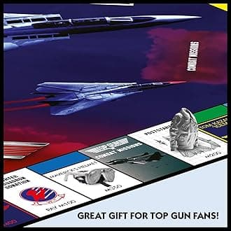Winning Moves Top Gun Monopoly Board Game for 2-6 Players, Ages 8+