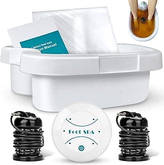 Ionic Foot Bath Detox Machine - Suitable for Home Use, Home Salon-Level Spa Detox Machine, Healthy Detoxification, with Foot Bath, Array * 2, Liner