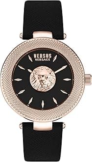 Versus VersaceBrick Lane Lion Collection Womens Fashion Watch Featuring Genuine Leather Adjustable Strap and Sunray Dial