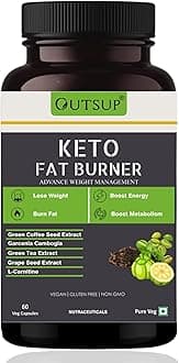 Keto Fat Burner for Weight Loss Products Supplement for Women and Men with L-Carnitine, Garcinia Cambogia & Green Coffee Extract | Weight Management | 60 Veg Capsules - Pack of 1