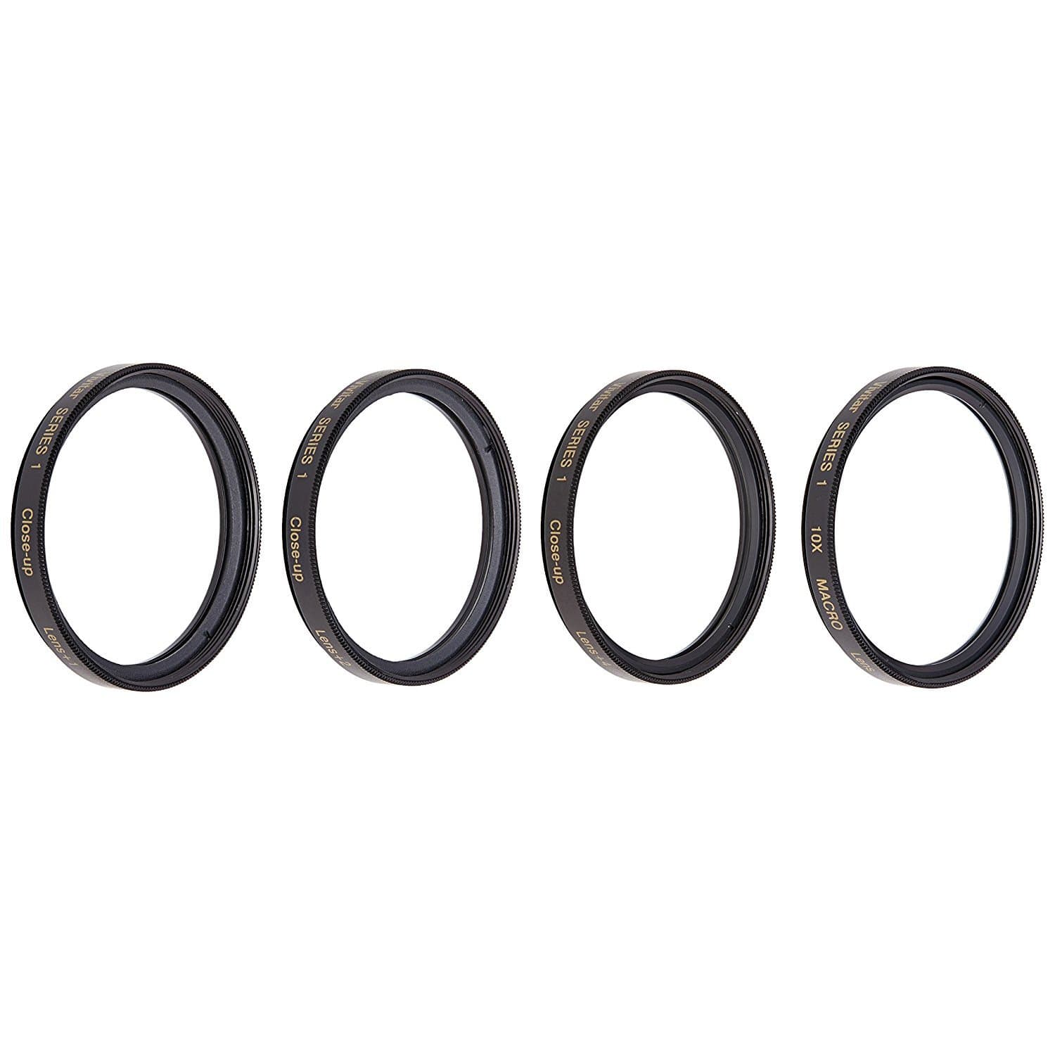 Vivitar +1 +2 +4 +10 Close-Up Macro Filter Set with Pouch (58mm)