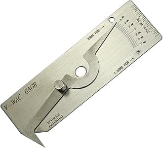 RIVERWELD V-WAC Single Weld Gage Welding Inspection Thread Gauge Metric Stainless Steel
