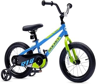 Royalbaby Rocket Kids Bike Toddlers 12 inch 14 inch 16 inch 18 Inch Wheel Bicycle Beginners Boys Girls Ages 3-8 Years, Training Wheel Or Kickstand