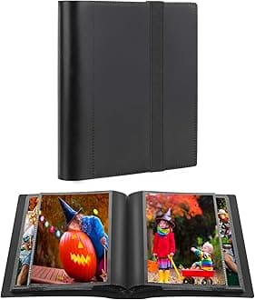Aevdor Small Photo Album 4x6, Mini Photo Album 64 Pockets Holds 64 Pictures w...
