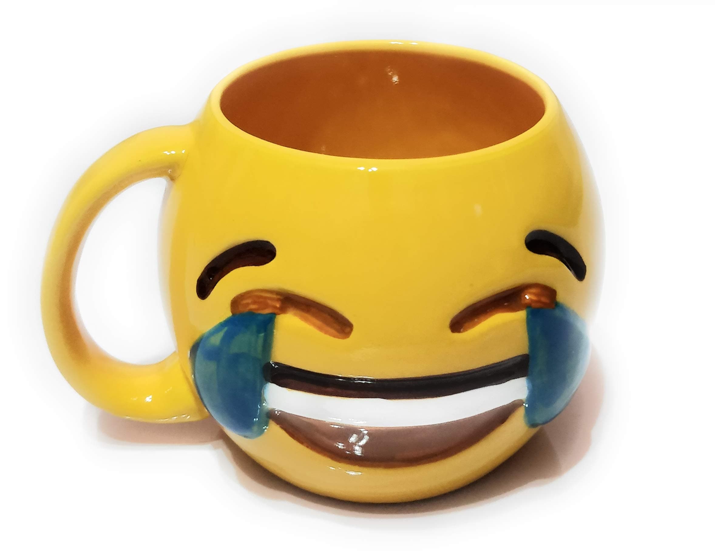 Weird Wolf Ceramic Coffee Mug, 350 Ml, Yellow