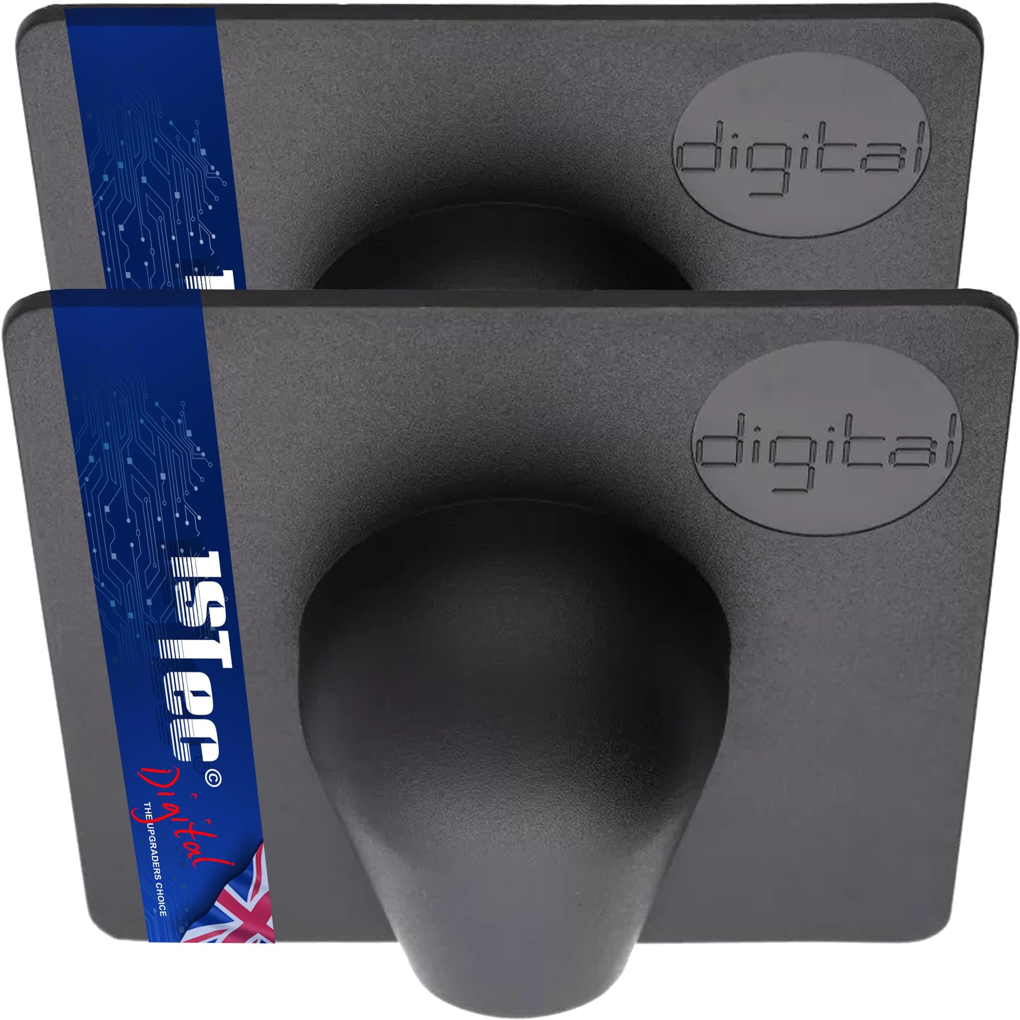 2 x Black Drill Hole Damage Cable Tidy Cover Shield for Pipe Hose Buster Plates fits Coaxial TV Alarm/Telephone Wire RG59 Coax CCTV Low Voltage Garden Lights Power electrical Leads Weather External