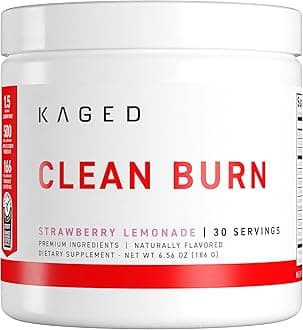 Clean Burn | Weight Loss Powder | CaloriBurn GP, L Carnitine, Coconut Water | Boost Metabolism, Energy, Focus | Strawberry Lemonade