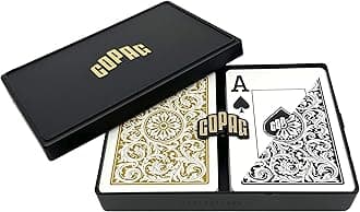 Poker Index 1546 Playing Cards (Black Gold Setup)