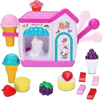 Bath Toys for Kids 3-5 Years, Ice Cream Foam Maker Bath Toys for Kids Ages 4-8, Bubble Pretend Cake Play Set Bathtub Toys Age 3 4 5 Year Old Girls Boys Easter Birthday Gifts Idea