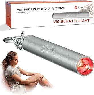 LifePro Mini 3.5 in Red Light Therapy for Body, Joints & Muscles - Portable Pocket Sized Red Light Therapy Device - Led Red Light Therapy for Face & Body