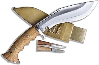 Genuine kukri/khukuri - 6 Inch Iraqi Panawal Angkhola Gripper Handle White Sheath Hand Made in Nepal…