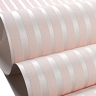 Cathpetic 3D Wave Stripes Glitter Wallpaper Pink 9.5×0.53m,Embossed Wallpaper Roll for Living Room Bedroom Kitchen Front Room,Non Woven Fabric Wallpaper Luxury Modern Abstract