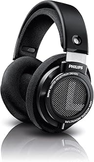 Philips Audio SHP9500 HiFi Precision Stereo Over-Ear Headphones (Black)