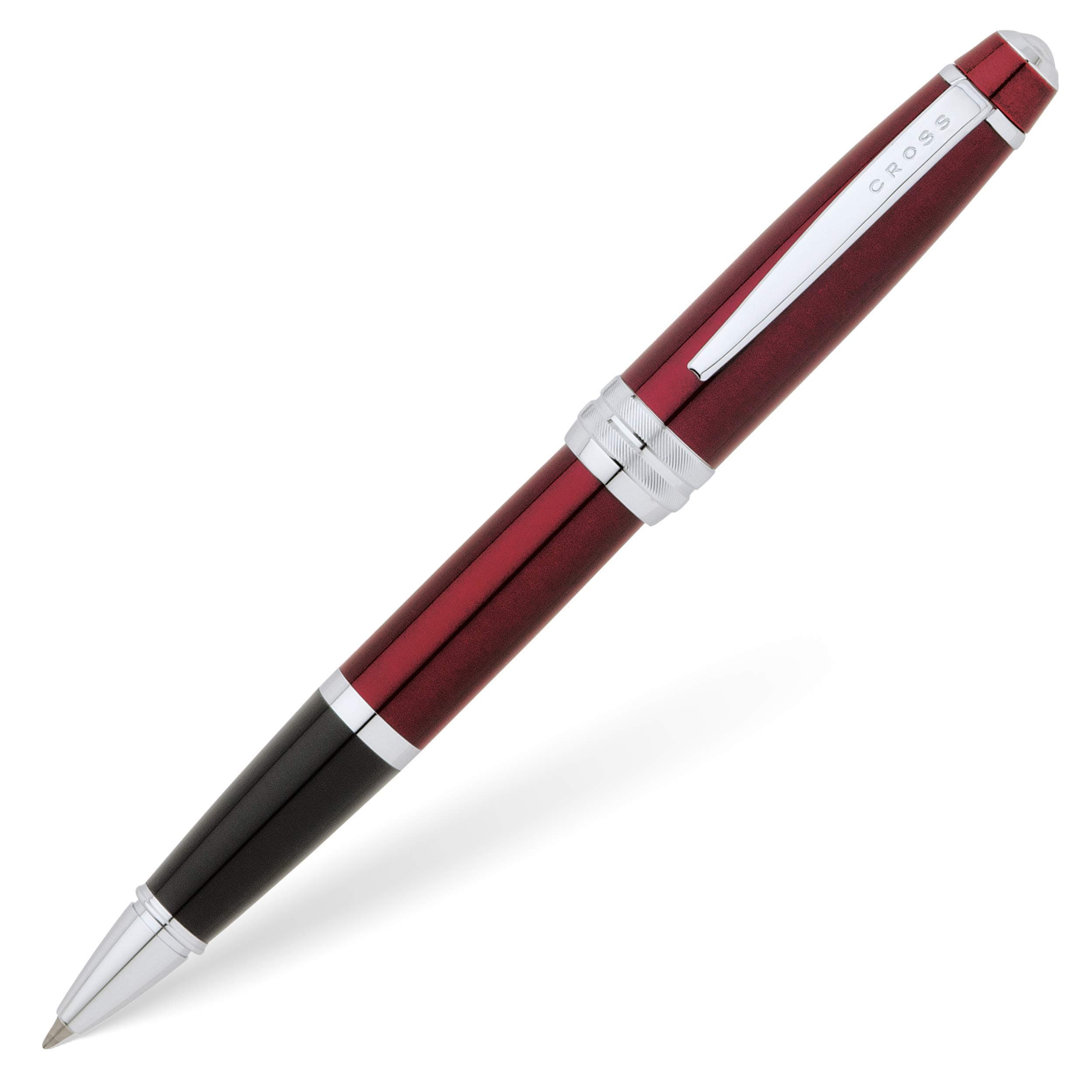 Cross Bailey Red Lacquer Rollerball Pen - Refillable Pen for Smooth Writing - Well-Balanced, Distinctive Design - Easy Handling - Comfortable Grip - Gift-Ready Black Ink