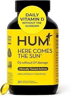 Here Comes The Sun Immune Support Supplement with Vitamin D Supplements for Women and Men for a Healthy Immune System, D3 Vitamin Supports Bone Health, 30 Capsules