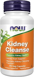 NOW Supplements, Kidney Cleanse with Uva Ursi, Parsley Seed, Fennel, and Horsetail, 90 Veg Capsules