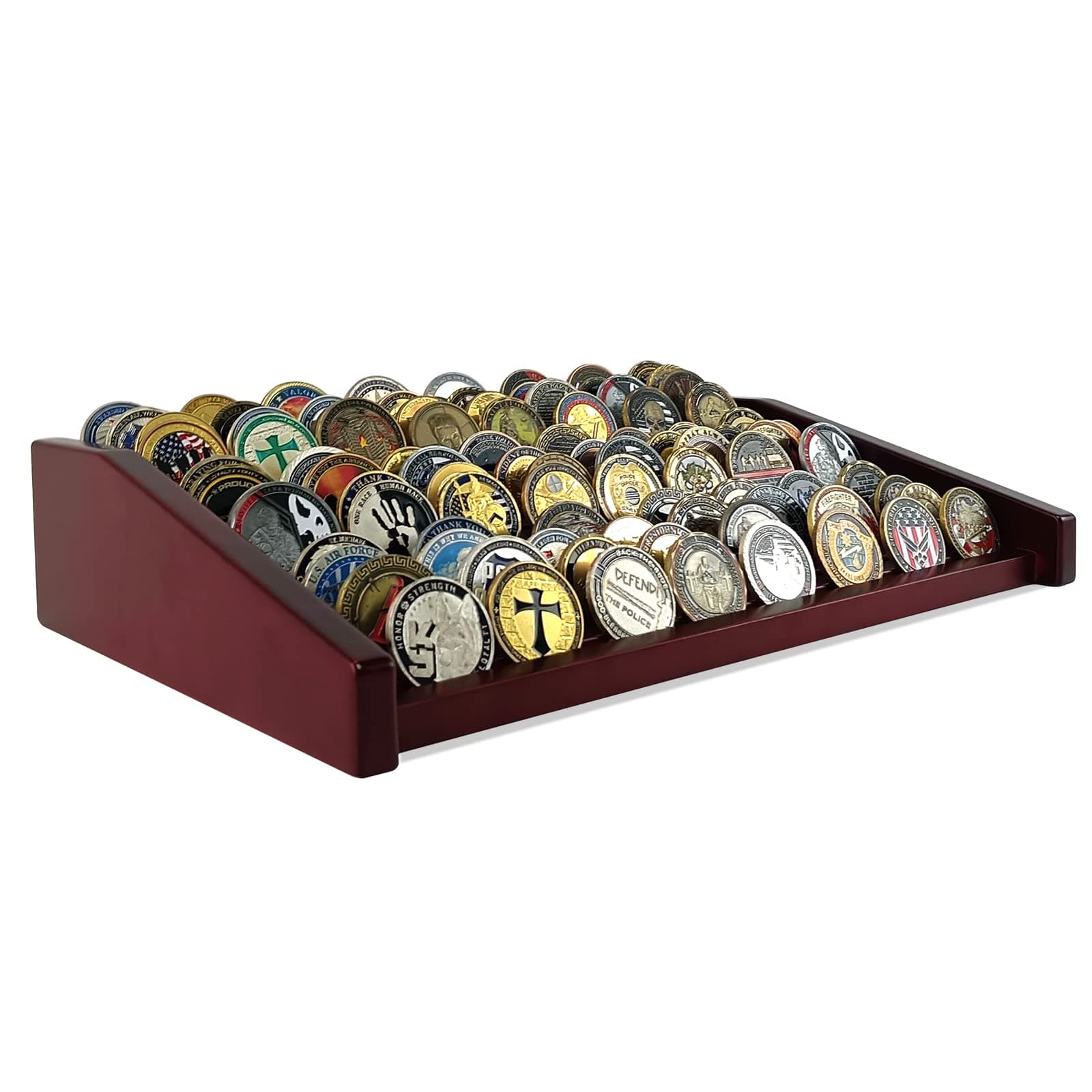 12 Row Challenge Coin Display