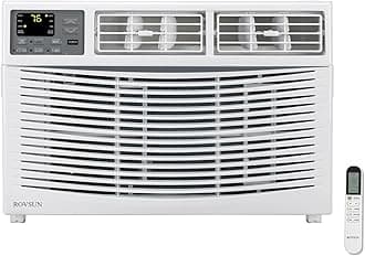 8000 BTU Air Conditioner Window Unit with Heat, 4-in-1 Window AC Unit Cooler, Heater, Dehumidifier & Fan with Timer, Remote Control & Installation Kit for Rooms up to 350 Sq. Ft, 115V/60Hz