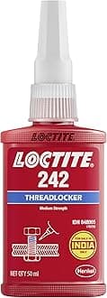 242 - Blue 50ml | Medium-Strength Threadlocker for Metal Fasteners up to M36 | Prevents Loosening & Ensures Secure Bonding for Machinery, Engines & Vehicles | Thixotropic nature