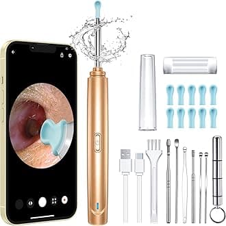 Ear Wax Removal Tool Camera, 1296P HD Camera and 6 LED Lights, Ear Cleaner with Camera, 1296P HD Camera and 6 LED Lights, Ear Cleaning kit, Ear Wax Removal Kit