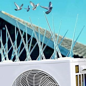 Pigeon Spikes for Balconies (10 pcs), Pigeon Spikes for AC, Window AC and Outdoor Units, Bird Spikes for Pigeon Control