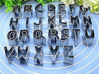 Cookie Cutter Set, 26pcs Stainless Steel Alphabet Letters Biscuit Cookies Cutters Molds, Mini A-Z Shaped Mould Decorating Tool