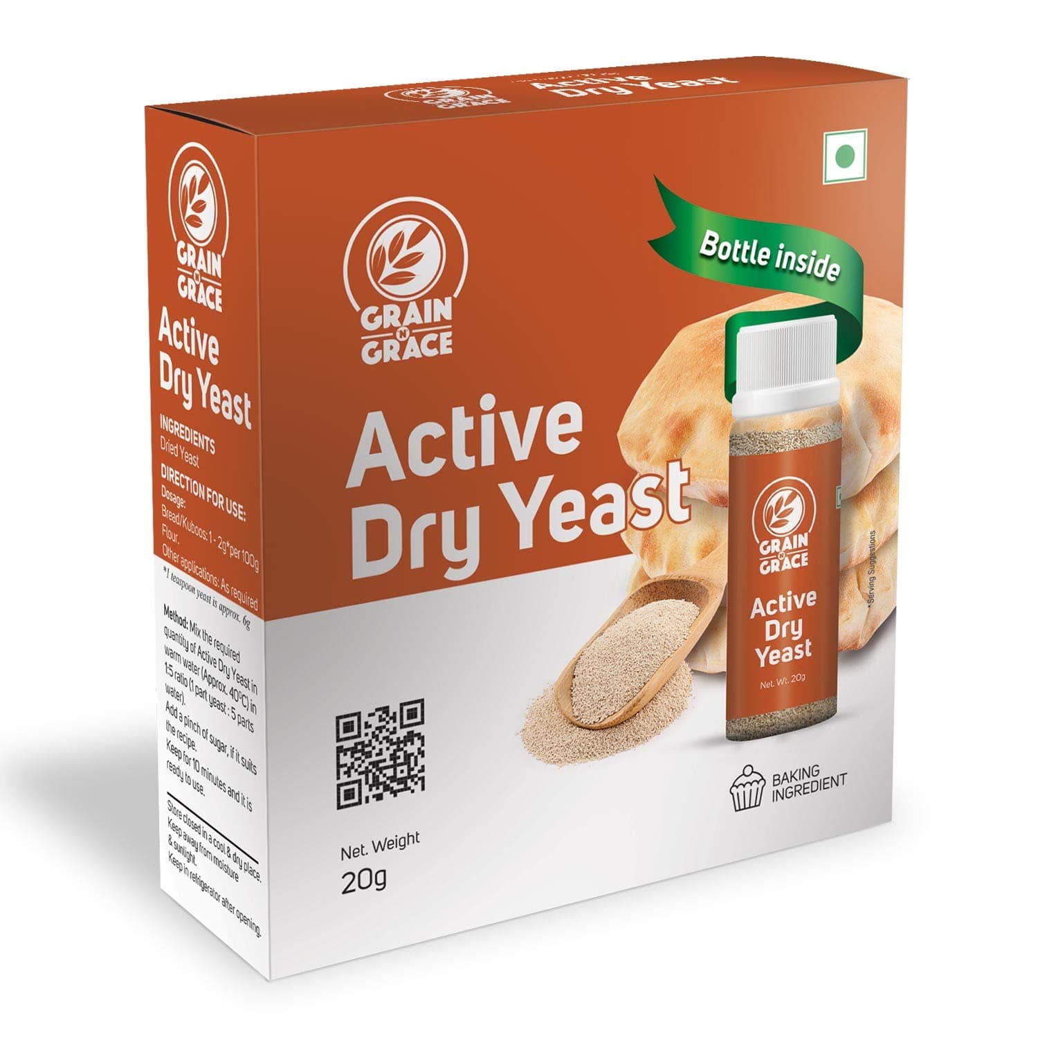 Grain n Grace Active Dry Yeast (20gm)