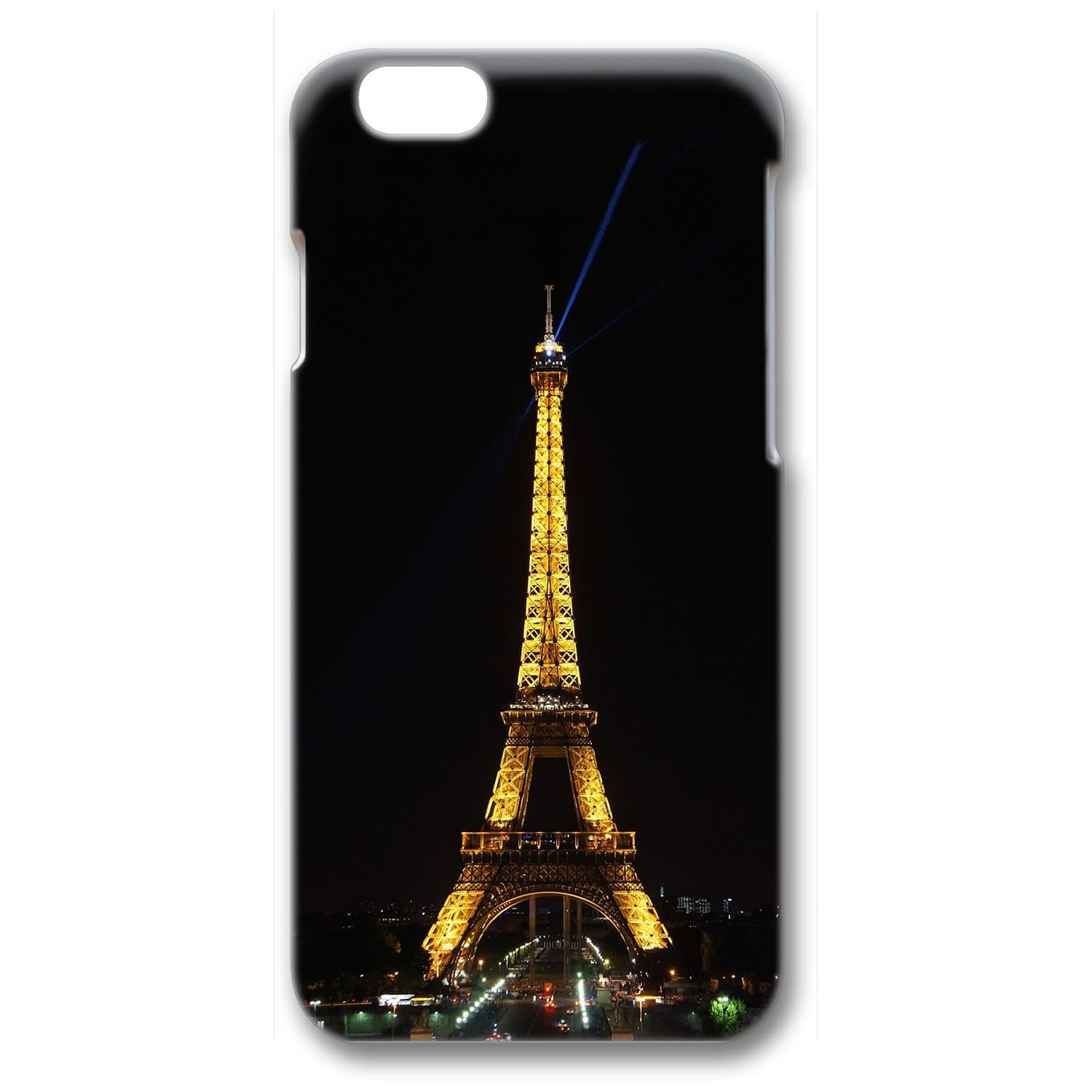 iPhone 6 Case, CUSTSIGNER 3D Surrounded Print Series Polycarbonate Scratch-Resistant Perfect Fit Anti-Slip Good Grip Case For iPhone 6(4.7) Matte Feel Surface Design Eiffel Tower Night