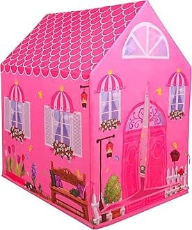 Sponsored Ad - VIDGY Play Tent House For Kids Baby Boy Girl Outdoor And Indoor Play House Castle Tent House For 5-15 Years Old Kids Children - Flower House, Multi, Tent House Theme