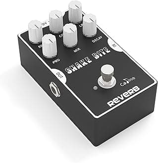 Digital Reverb Pedal Guitar Effects Pedal with True Bypass Aluminum Alloy Housing Snake Bite CP-26 Hall Reverb