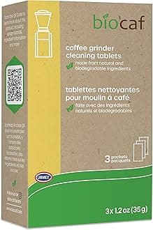 Urnex Full Circle Coffee Grinder Cleaning Tablets - 3 Single Use Packets - Coffee Grinder Cleaner Removes Coffee Residue and Oils