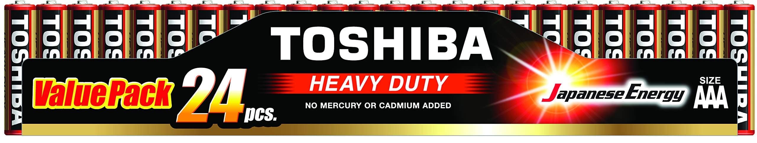 TOSHIBA Heavy Duty AAA 24 Battery Pack