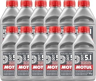Motul (12 Pack) Case 100951 100% Synthetic Brake Dot 5.1 Brake Fluid 1/2 Liter or 500 ml