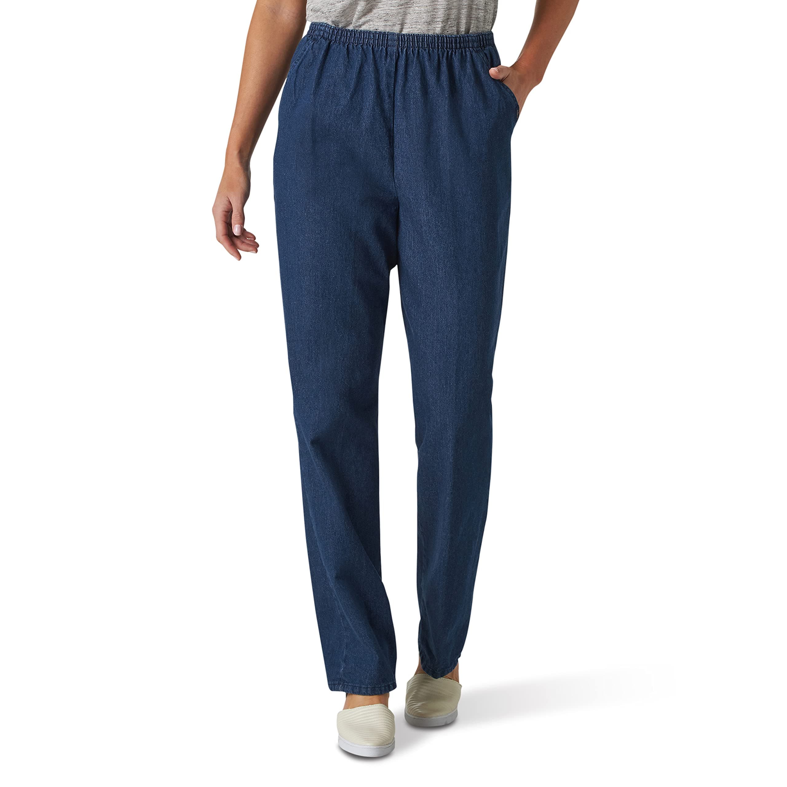 Women's Cotton Pull-on Pant with Elastic Waist