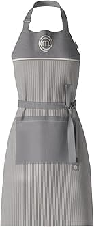 MasterChef Chef Apron for Men & Women, Cooking Apron for the Kitchen & BBQ Grilling, Premium Quality Cotton with Official Show Logo, Perfect Chef Gift, One Size Fits All, Earth Collection